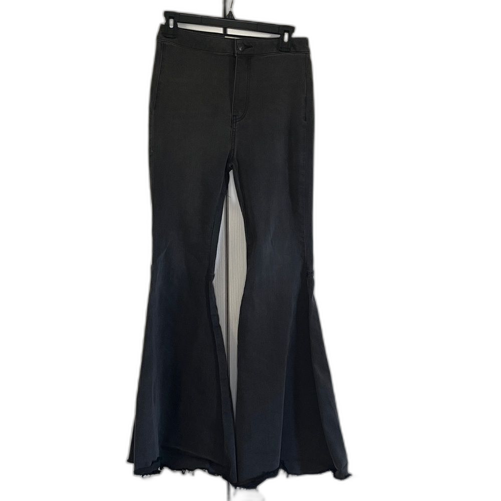 Free People We The Free Just Float On Black Flare Bell Bottom Jeans 27 Festival